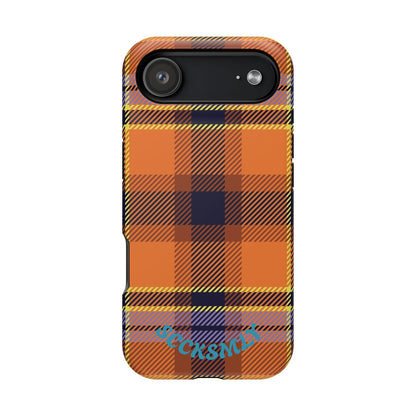 Orange Sickle Plaid  Phone Case for Apple