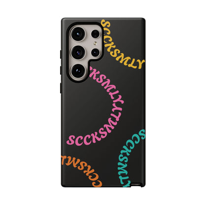 Y2K Wavy Script Tough Case for Samsung
