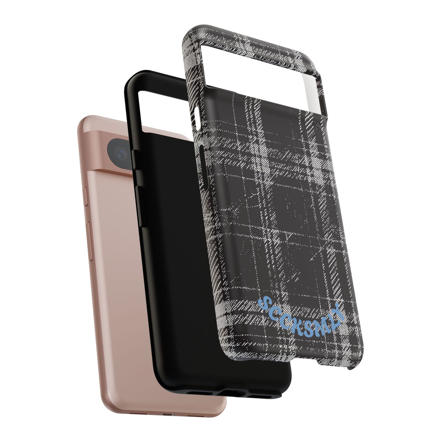Smoky Grungy Plaid Phone Case for Google Pixel