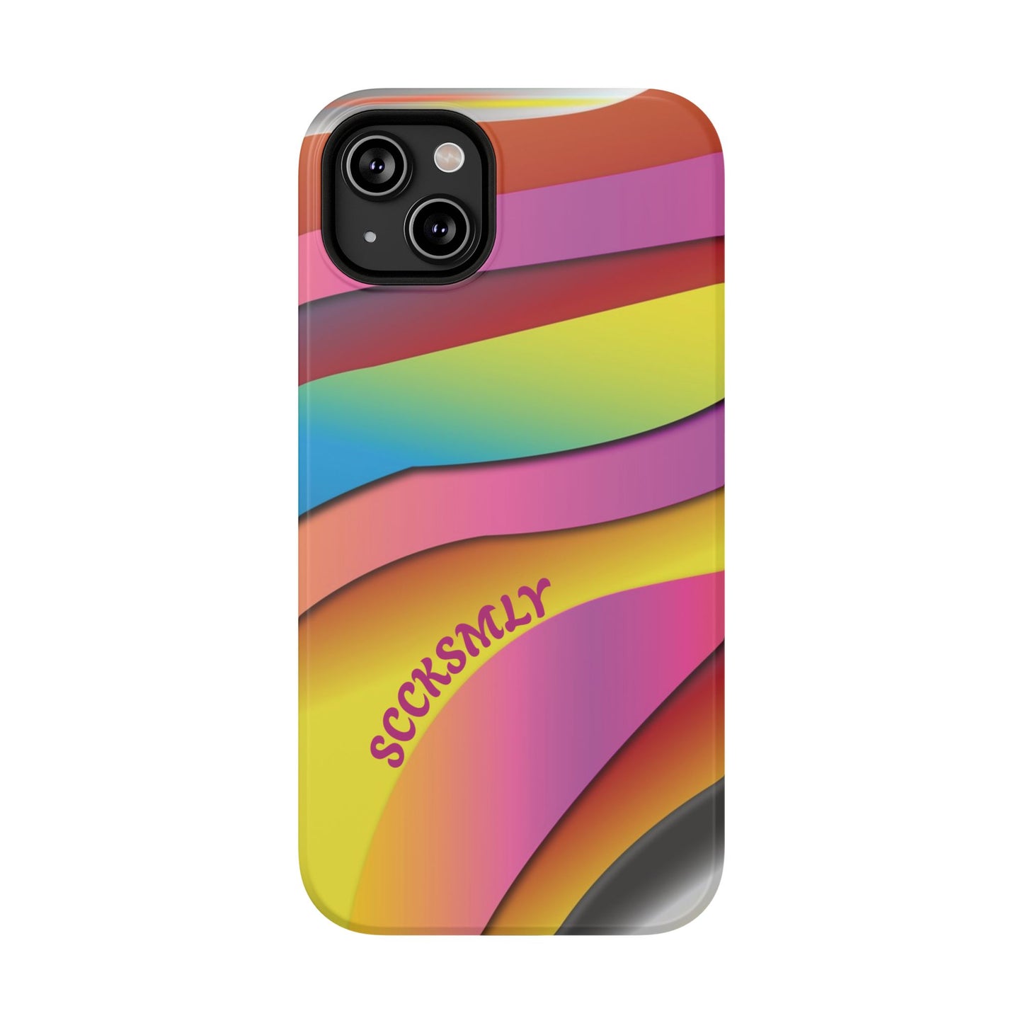Modern Retro Rainbow Phone Case for "IOS or Apple"