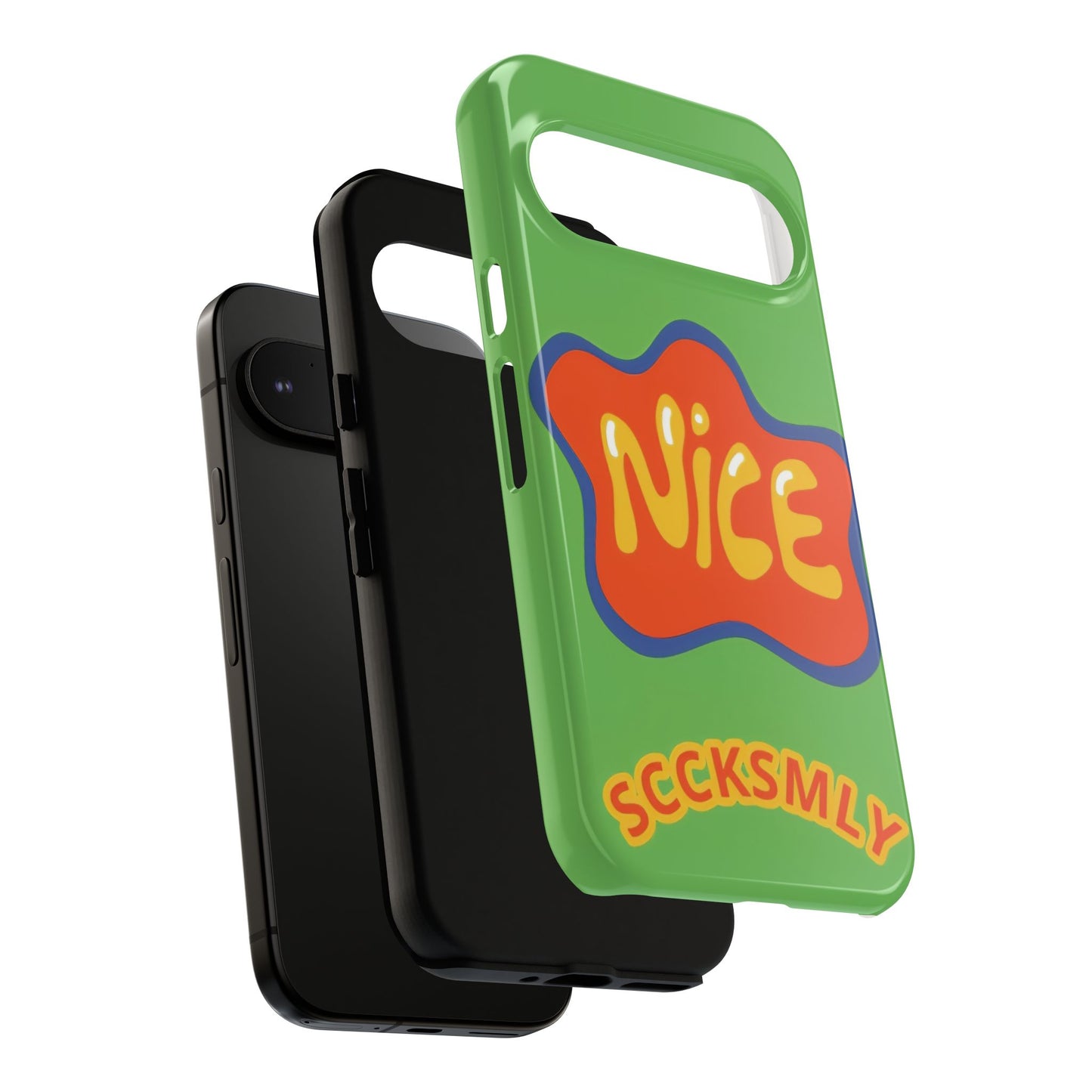 Green "NICE" Tough Phone Case for Google Pixel
