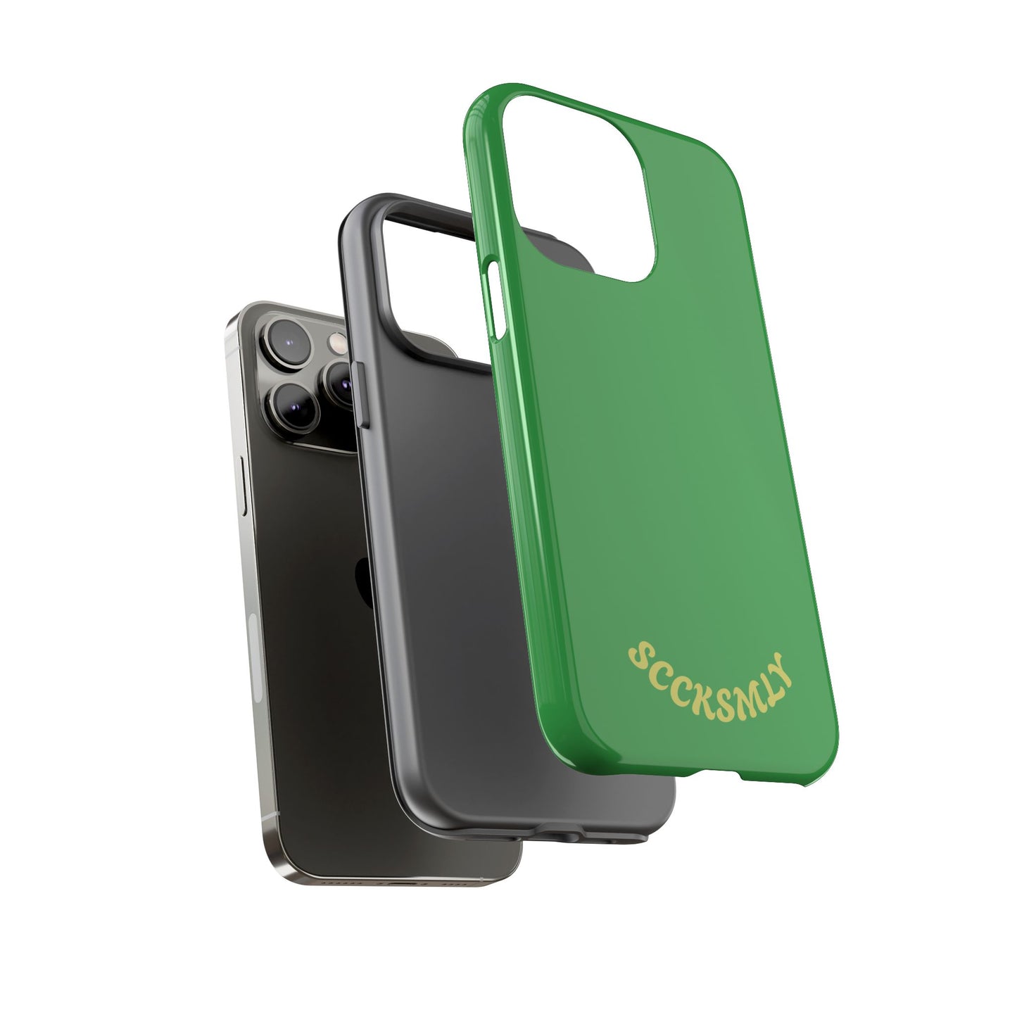 SOLID Green Grin Tough Case for Apple