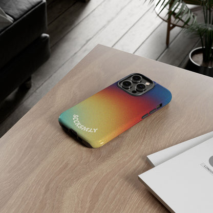 Faded Sunset Aura Tough Phone Case for Apple