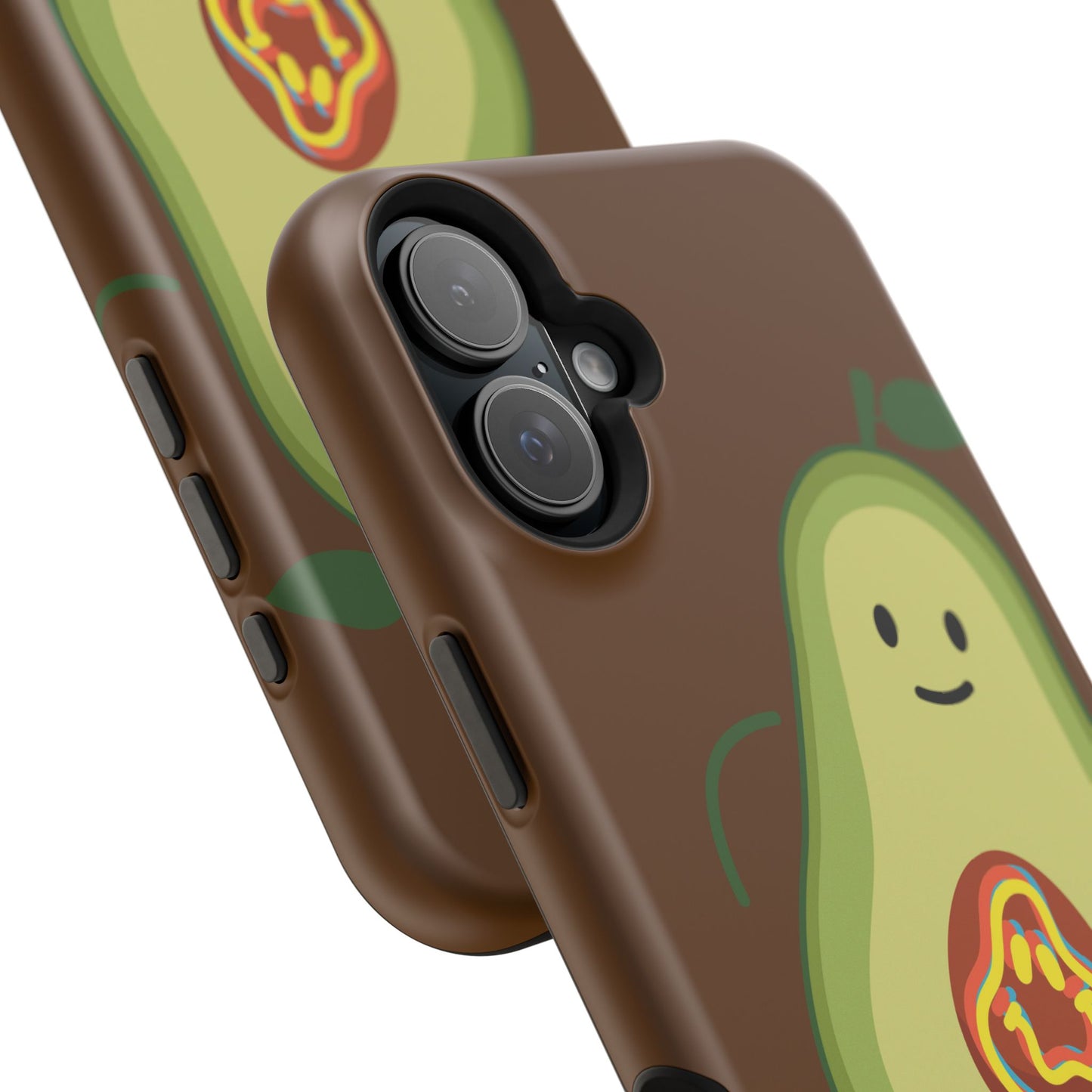 "IOS or Apple" Playful Vegan Avocado Phone Case - Tough, Durable Protection with a Fun Design
