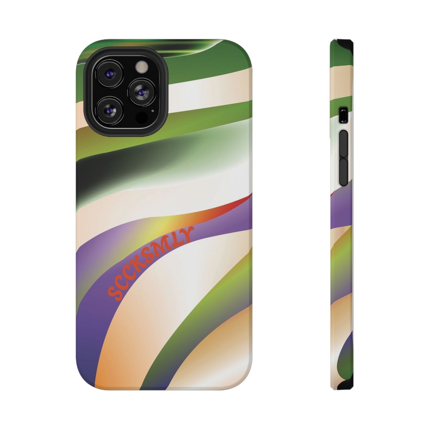 Green Waves Phone Case for Apple