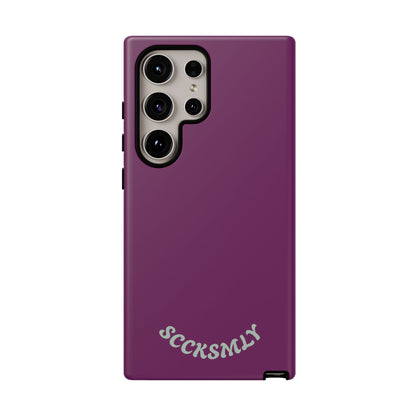 SOLID Amethyst Matte Tough Phone Case for Samsung