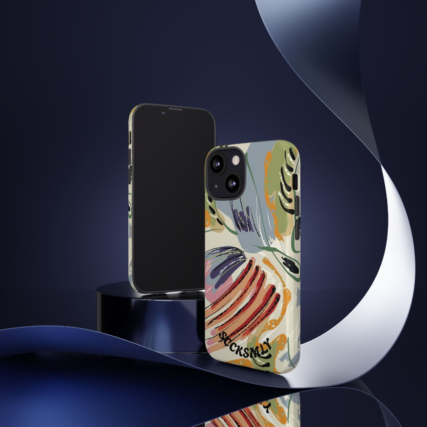 Botanical Strokes Palette Tough Phone Case for Apple