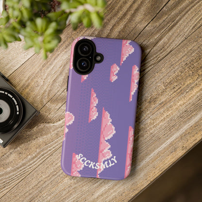 Purple Cotton Candy Sky Tough Phone Case for Apple